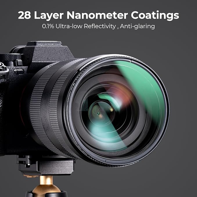 K&F CONCEPT 95mm Ultra-Low Reflectivity Polarizers Filter, 28 Multi-Layer - Image 5