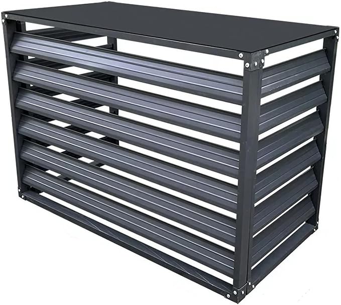 Outdoor Privacy Screen, Metal Air Conditioner Fence Cover by Unknown