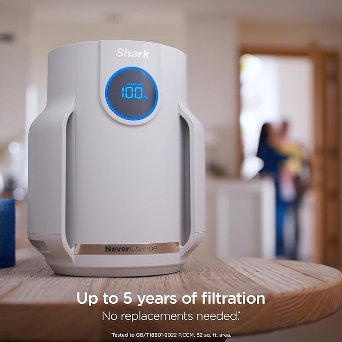 Shark Air Purifier for Home, NeverChange Compact Pro, for Bedroom, Home Office - Image 8