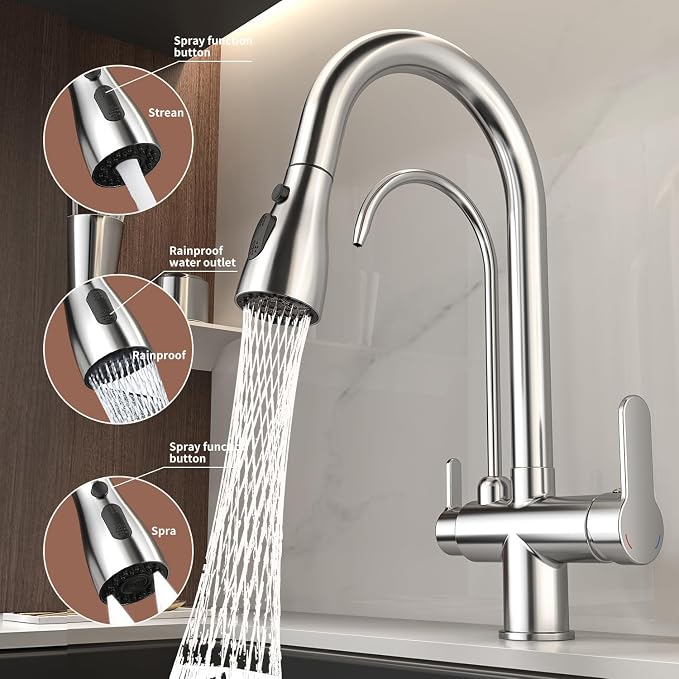 Kitchen Sink Faucet with Pull - Image 2