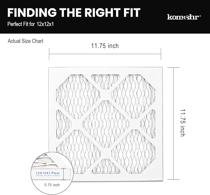 12x12x1 Air Filter MERV 13, HVAC/Furnace AC Filter Replacement, Dust - Image 2
