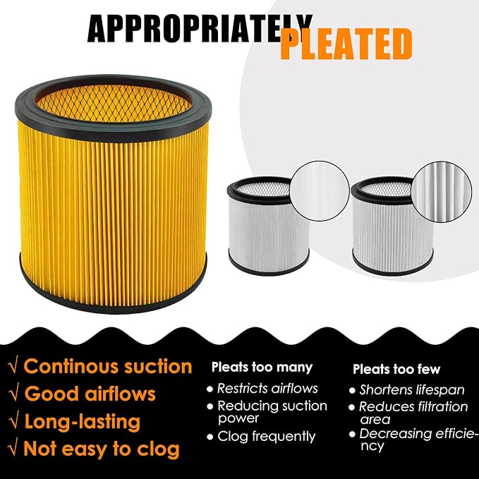 Replacement Filter for Vacmaster 5-20 Gallon/Hart Shop Vacuum 5-17 Gallon - Image 5