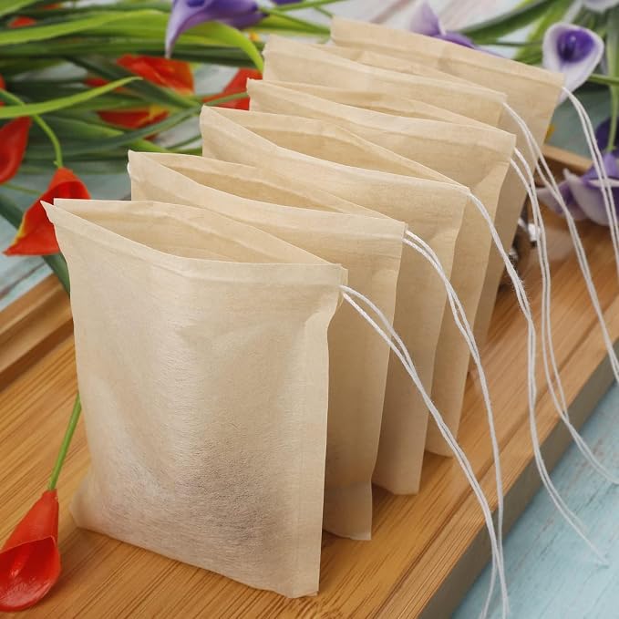 400 PcsTea filter bag, 100% natural wood pulp paper material, disposable tea - Image 5
