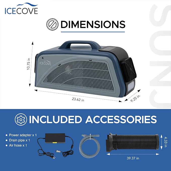 IceCove Portable Air Conditioner, 2500BTU Fast Cooling Car AC Unit, 250W Low - Image 10