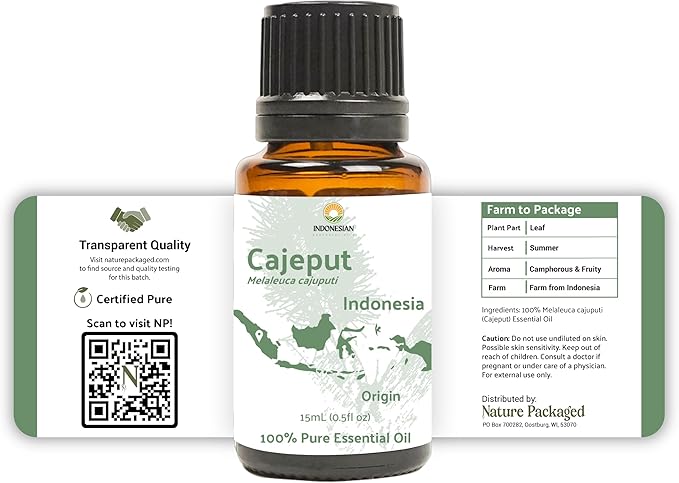 Cajeput Essential Oil (22lbs) - Direct from Central Java, Indonesia - Essential Oils for Diffusers Aromatherapy; Essential Oils for Body; Massage Oils | 100% Pure Therapeutic Grade