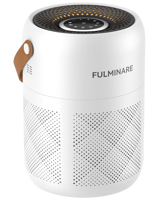 FULMINARE Air Purifiers for Home Bedroom H13 True HEPA Air Purifier, 3 Speeds by PureAirPowerfulSound