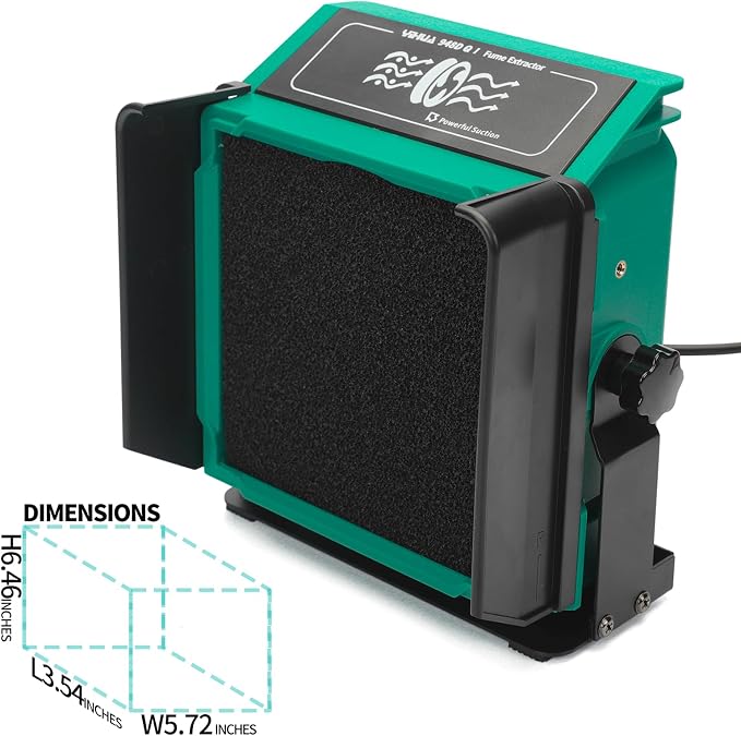 YIHUA 948DQ-I Solder Fume Extractor Fan Solder Smoke Absorber Remover Tiltable - Image 8