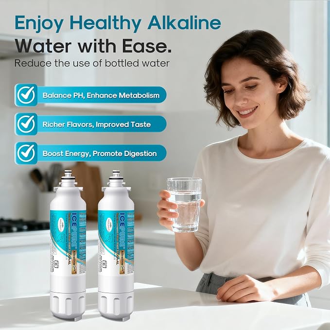 ICEPURE Alkaline ADQ73613401 Refrigerator Water Filter Replacement - Image 9