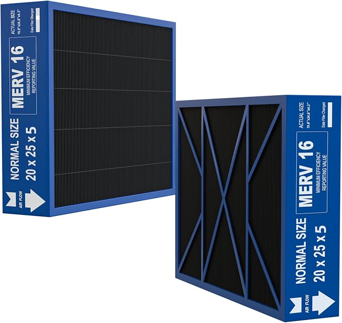20x25x5 Merv 16 Air Filter Compatible by Amboseli