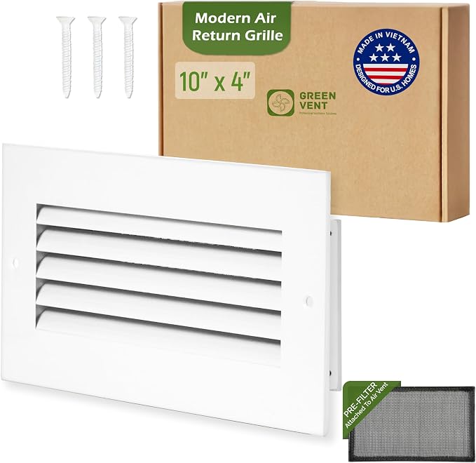 Modern Air Return Grille 10x4 by GREENVENT