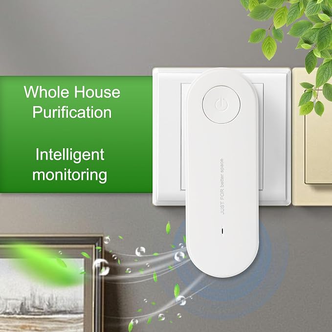 2Pcs Air Purifier Plug In No Filter Replacement, Silent Filterless Design/360° - Image 8