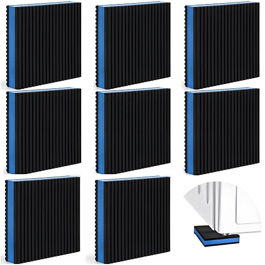 ZAVOOS Anti Vibration Pads for Washing Machine, 8 Pack, Square Mechanical by YouroasisForallofusCreatingsharedcomfortforeveryhome