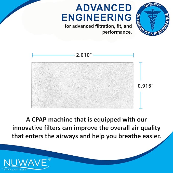 NUWAVE Replacement Filter for ResMed Part Number S9/S10 Standard Pollen Filter - Image 3