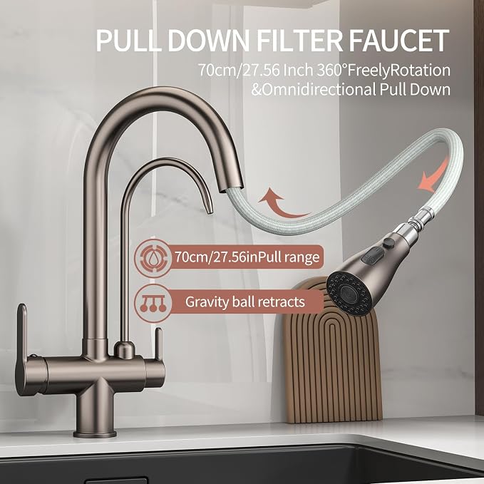 Kitchen Sink Faucet with Pull - Image 6