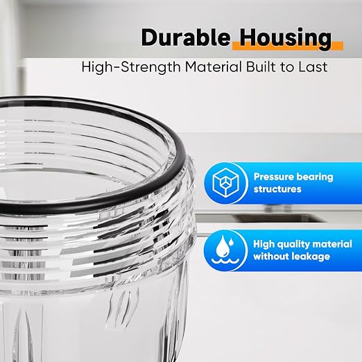 PUREPLUS Whole House Water Filtration System, 10″ × 4.5″ Housing, 1″ NPT - Image 4