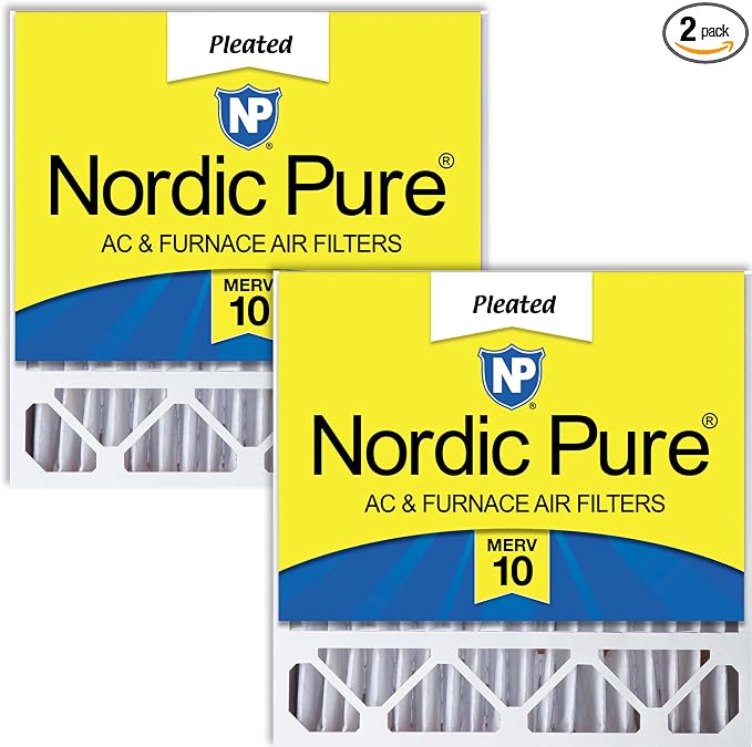 Nordic Pure 20x20x5 Honeywell/Lennox Replacement MERV 10 Air Filters 2 Pack by NordicPure
