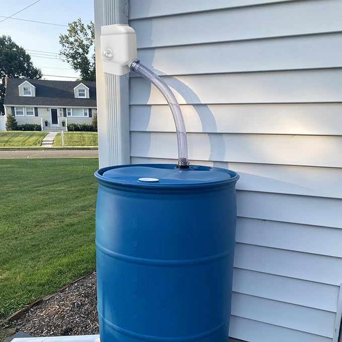Gutter Downspout Diverter with Built-in Filter Screen Fits - Image 2