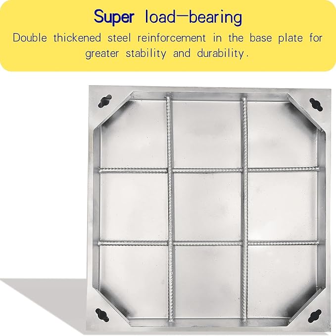 28x28 in Invisible Stainless Steel Manhole Cover and Frame - Image 4