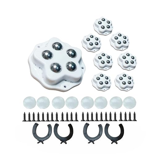 Metal Ball casters, Furniture Sliding 360 Degree Swivel Wheels, Load-Bearing by Unknown