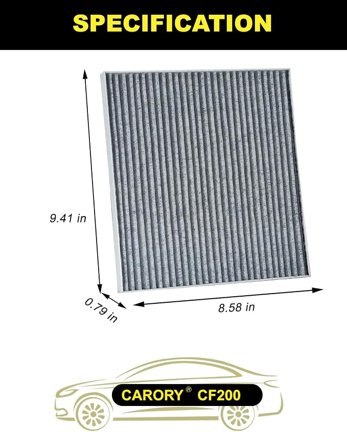 CARORY Cabin Air Filter w/Activated Carbon - Image 2