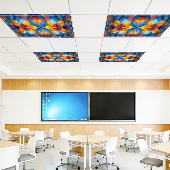 4 Pack 2x4 FT Magnetic Fluorescent Light Covers, Ceiling Light Filters - Image 8