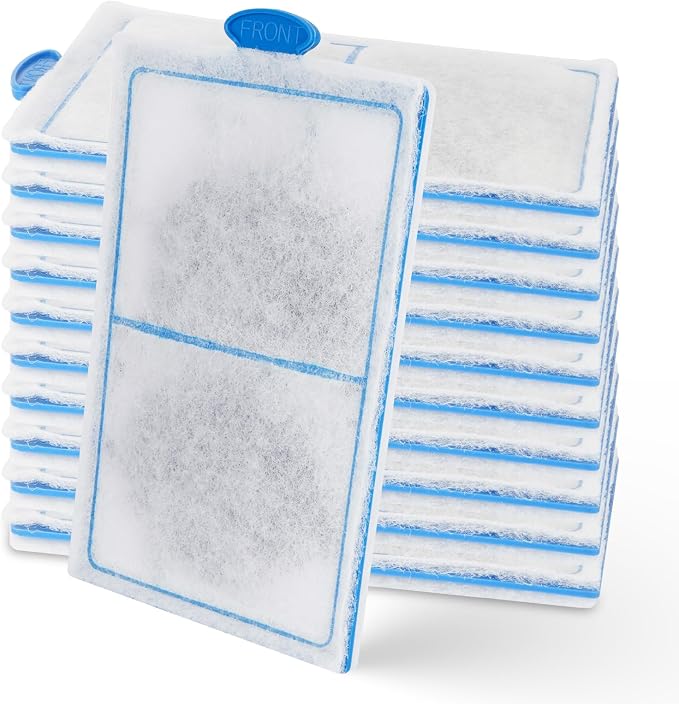 hygger 10 Pack Replacement Aquarium Carbon Filter Cartridges Hang On Back by hygger