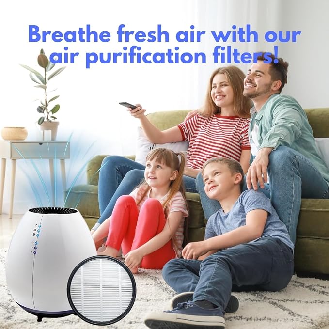 Nispira Filter Replacement for Holmes Egg Air Purifier 360° HAP600B-TU True - Image 5