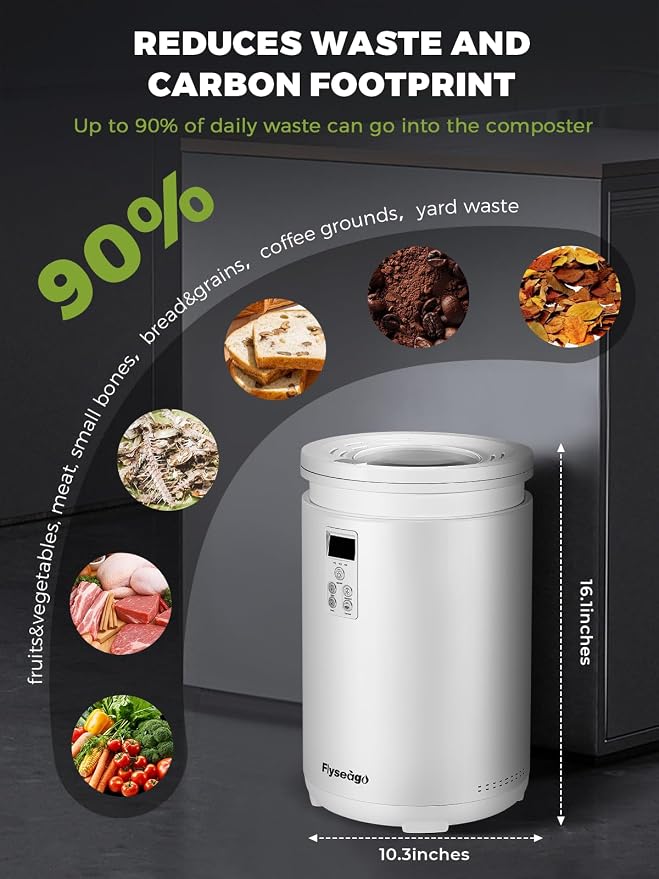 Electric Composter for Kitchen Smart Odorless Countertop Compost Bin Machine - Image 7