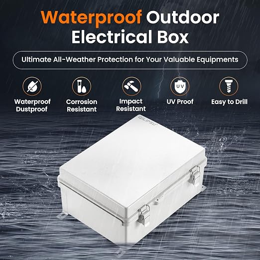 QILIPSU Waterproof Junction Box IP67 Outdoor Plastic Electrical Project - Image 2