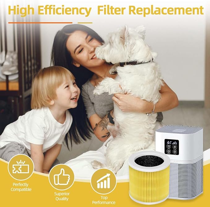 2 Pack Yellow A1 Replacement Filter Compatible - Image 7