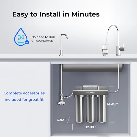 Waterdrop TST-UF-B 0.01 Micron Ultra-Filtration Under Sink Water Filter - Image 8