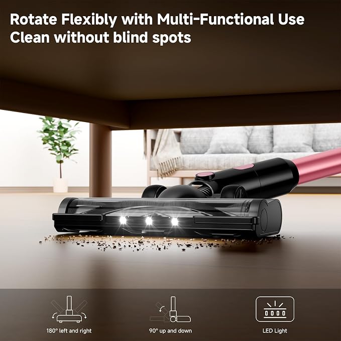 Cordless Vacuum Cleaner, 38Kpa Powerful Stick Vacuum Cleaner - Image 8