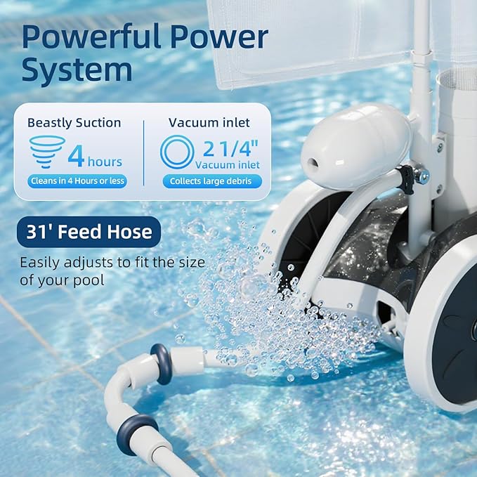 MAKHOON Upgrade Pool Pressure Side Sweeper – Professional Pool Cleaner - Image 5