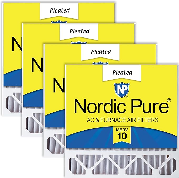 Nordic Pure 20x20x5 Honeywell/Lennox Replacement MERV 10 Air Filters 4 Pack by NordicPure