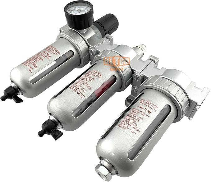 1/2" NPT Mid Flow Filter Regulator Coalescing Desiccant Dryer System - Image 3
