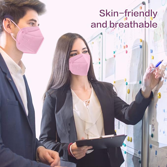 Miuphro KN95 Face Mask 50 Pack, Disposable Respirator Masks, 5 Layer Design - Image 7