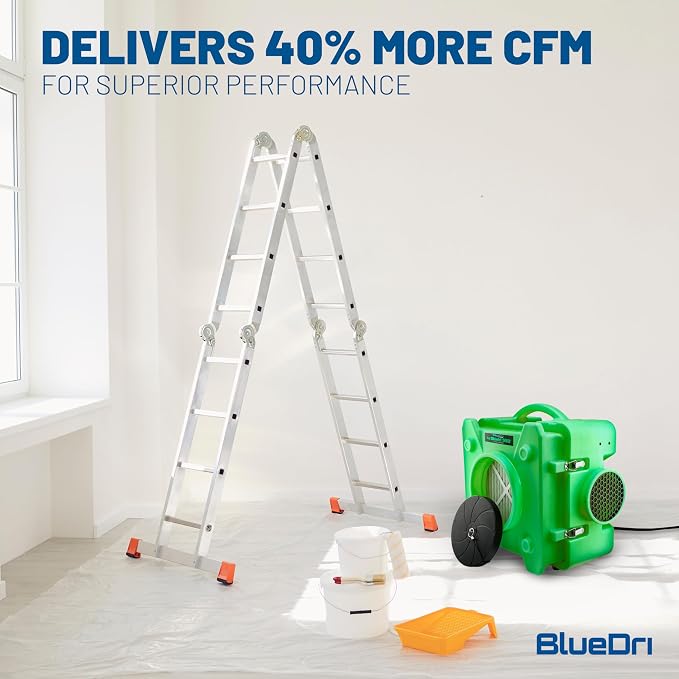 BlueDri Air Shield 550 HEPA Air Scrubber, Water Damage Restoration Equipment - Image 2