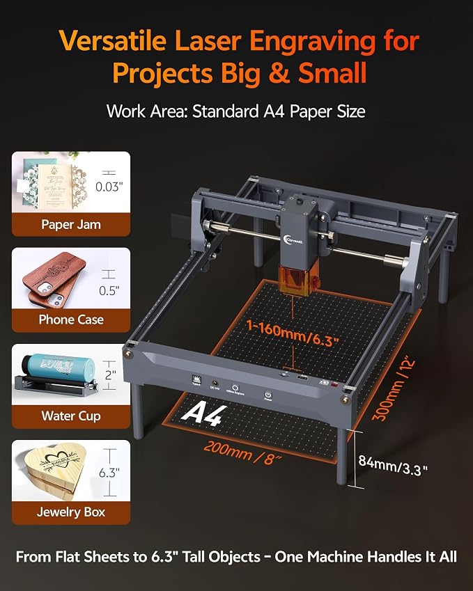 Laser Engraver, Carverall K15 Pro 5W Laser Engraving Machine - Image 2