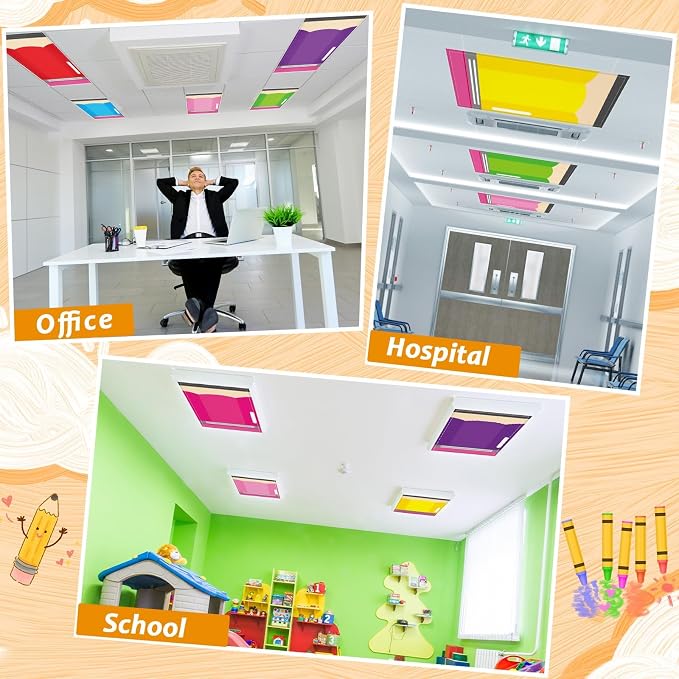 8 Pcs Fluorescent Light Covers - Image 4