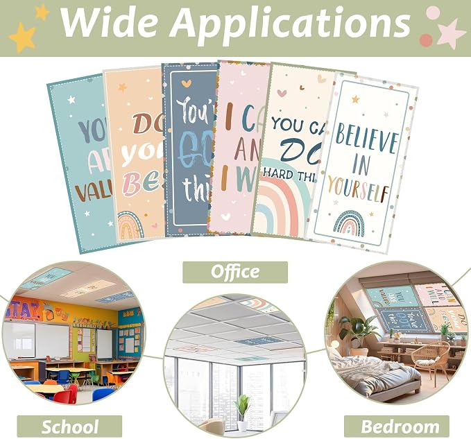 Wiooffen 6 Pcs Fluorescent Light Covers - Image 4