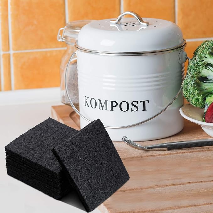 16 Pieces Compost Bin Filters Kitchen Compost Charcoal Filters Refills - Image 5