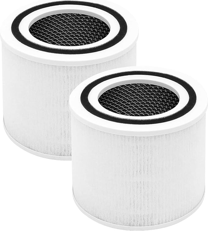 2 Pack Replacement Filtes Air Purifier by LAUKOWIND