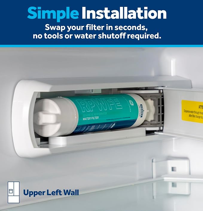GE RPWFE Refrigerator Water Filter, Genuine Replacement Filter, Certified to - Image 5