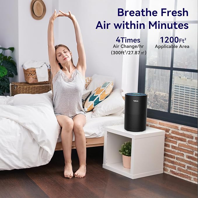 Air Purifiers for Bedroom Home, Tailulu H14 True HEPA Air Purifier Filter - Image 8