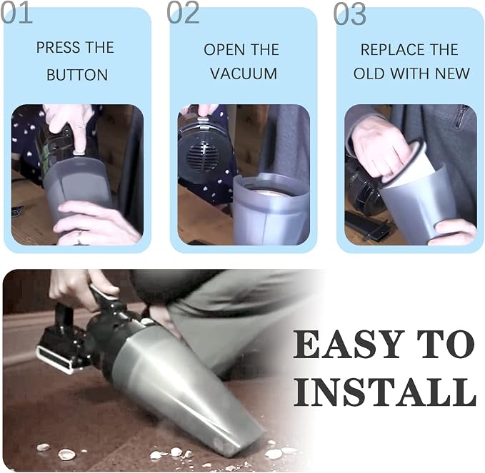 Replacement for BLACK & DECKER Hand Vacuum Filter compatible - Image 7
