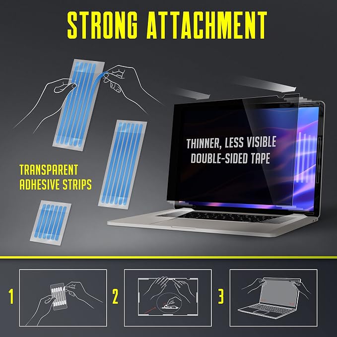 Privacy Screen Adhesive Tabs and Strips - Image 8