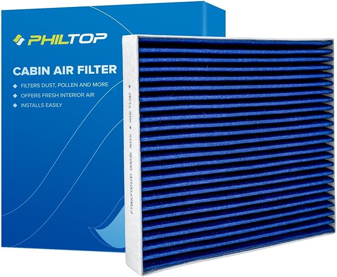 PHILTOP Premium HEPA Cabin Air Filter w/Dual Activated Carbon, Compatible by PHILTOP