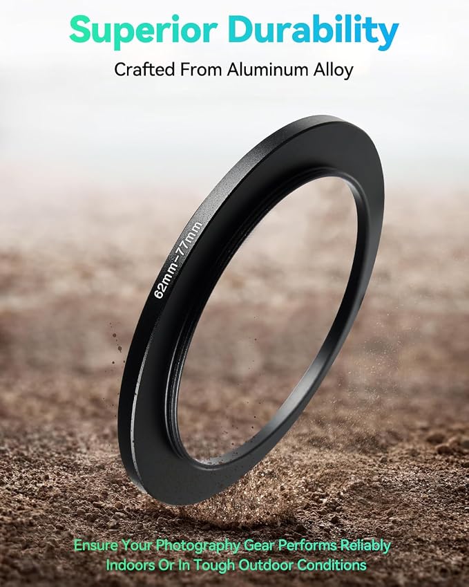67-52mm Metal Step-Up/Down Ring Adapter Compatible - Image 9