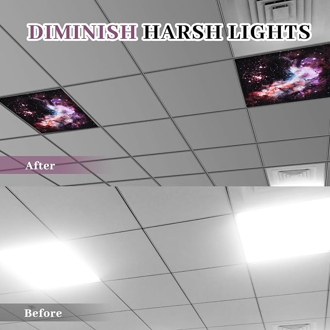 VIHOSE 4 Pcs 2 x 2 Feet Fluorescent Light Covers - Image 3