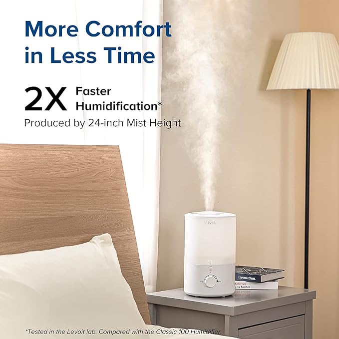 Levoit Top Fill 3L Humidifiers for Bedroom - Image 3